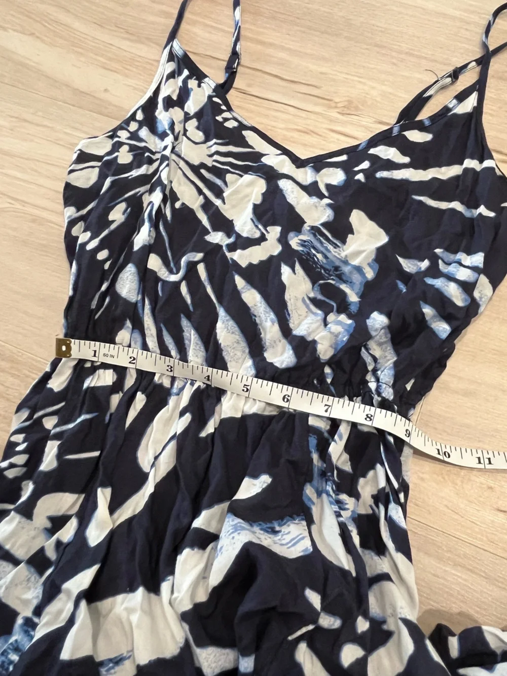 Abercrombie & Fitch Black and White Printed Maxi Dress Size XS